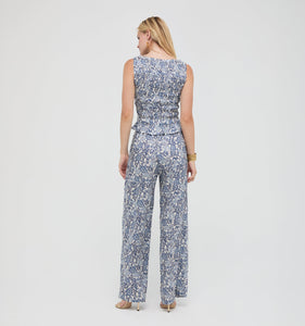 The Maxime Pant in Chedworth Paisley Blue