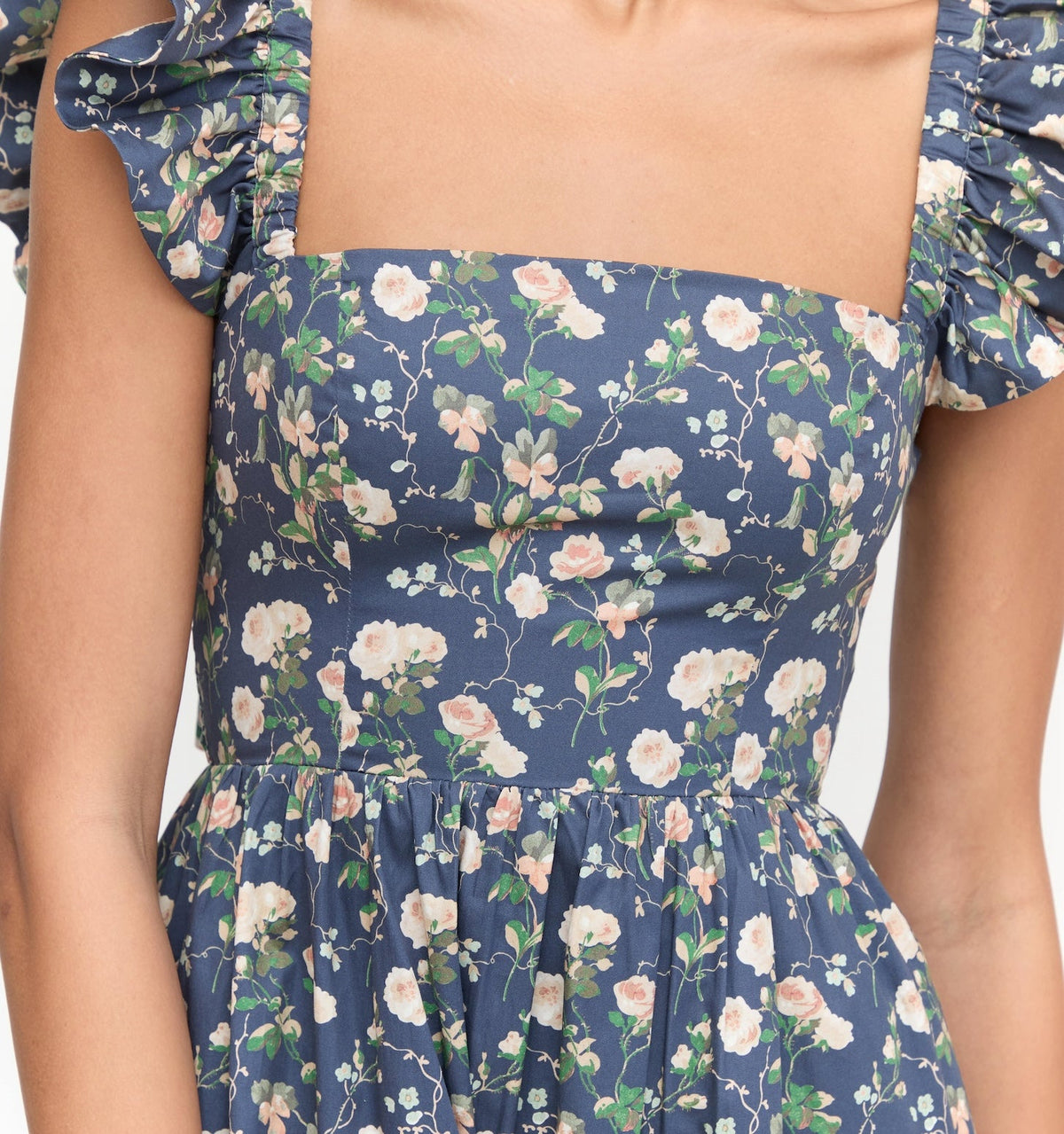 The Pippa Dress in Navy Bluebonnet