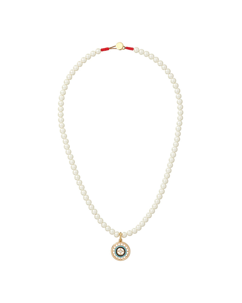 Pearl & Protect Charm Necklace