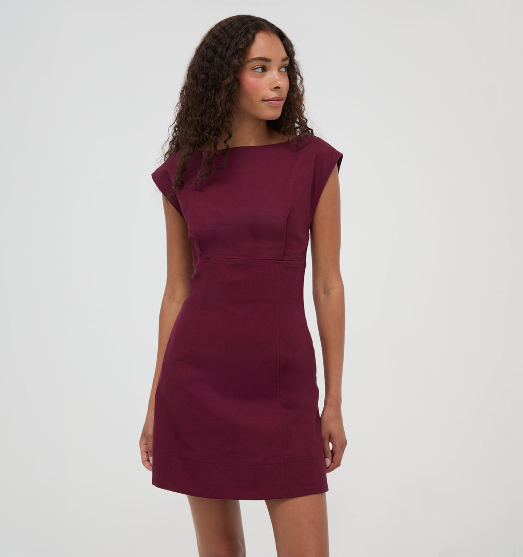 The Rhiannon Dress in Mulberry