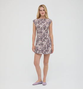The Rhiannon Dress in Chedworth Paisley Brown