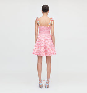 The Ribbon Charlotte Nap Dress in Pink Cala Check