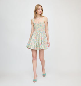The Ribbon Charlotte Nap Dress in Sea Scroll