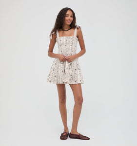 The Ribbon Charlotte Nap Dress in Kelmscott Ribbon Stripe