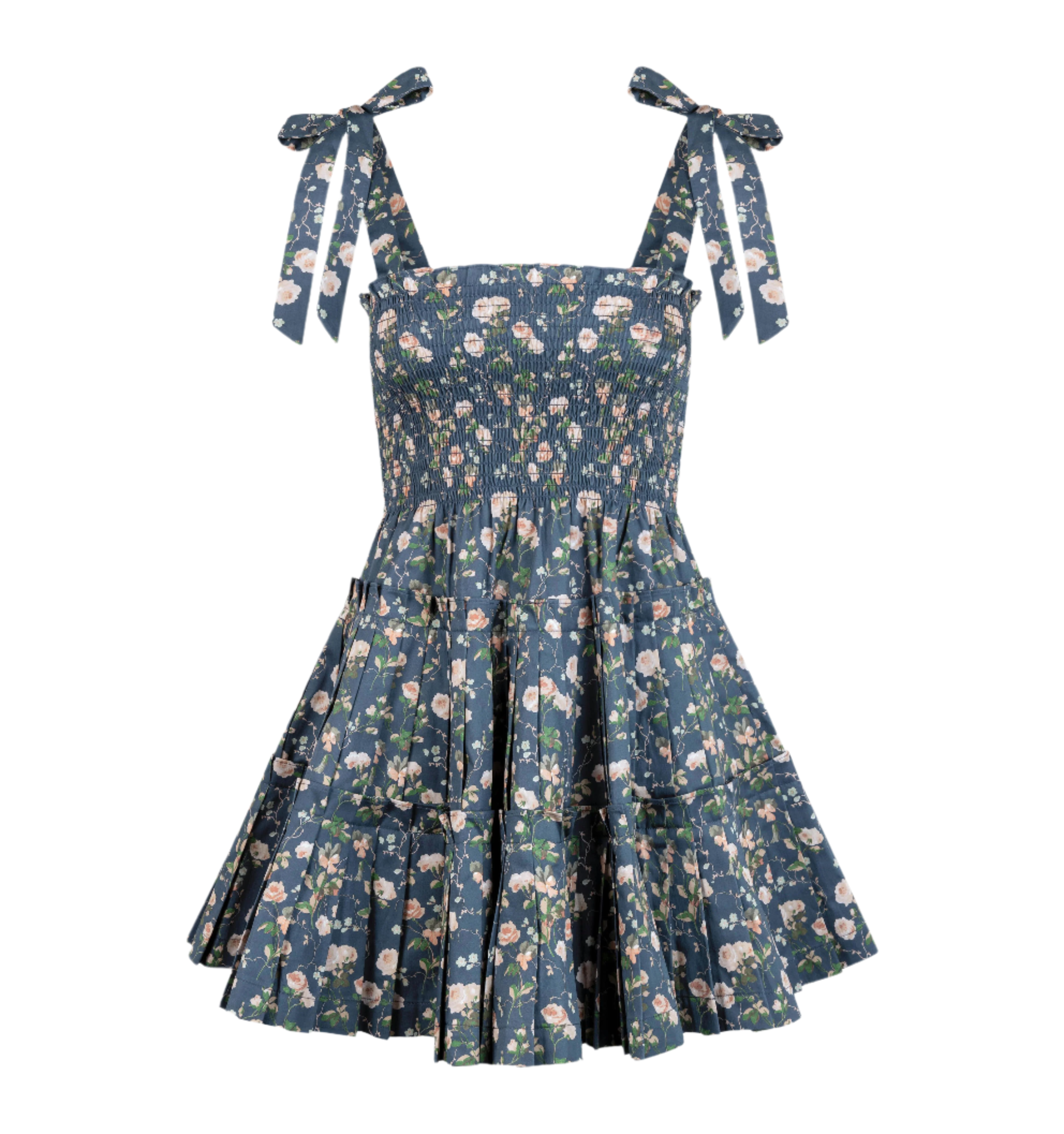 The Ribbon Charlotte Nap Dress in Navy Bluebonnet