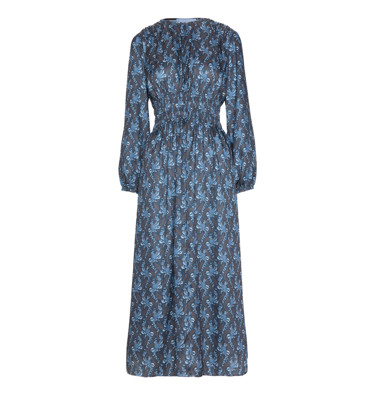 The Rosely Dress in Navy Cala Paisley