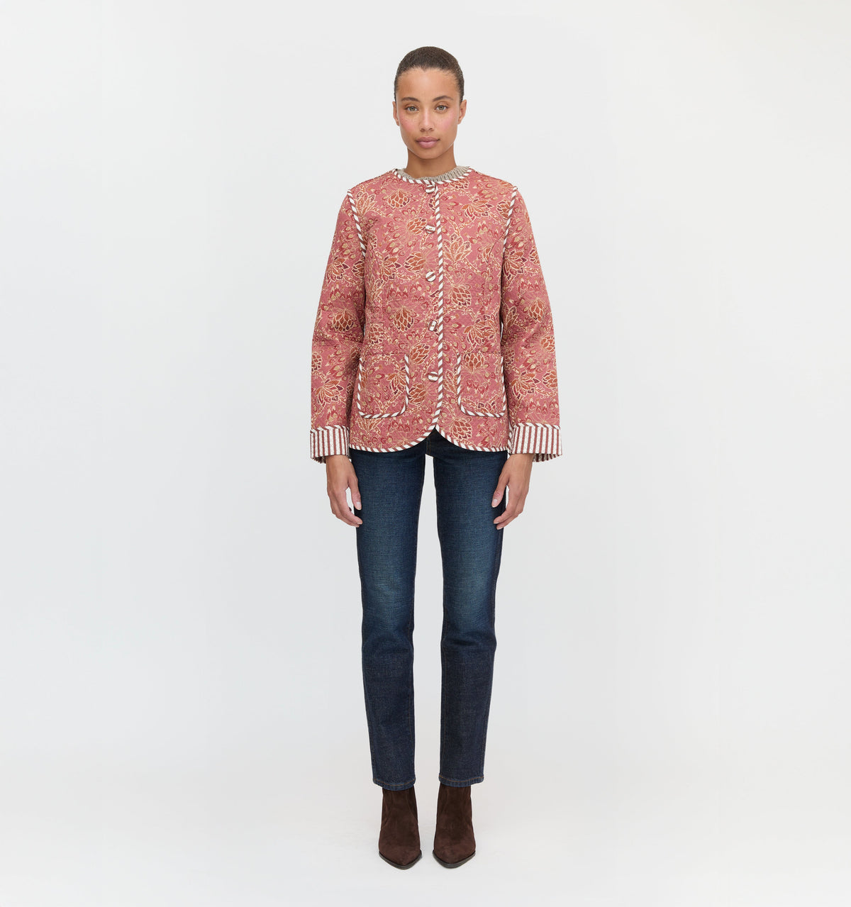 The Rowan Jacket in Autumn Floral
