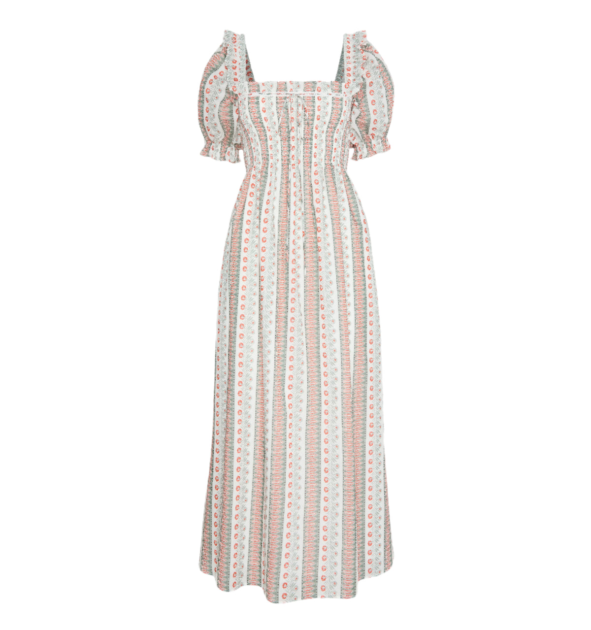 The Scarlett Nap Dress in Cosmos Floral Stripe