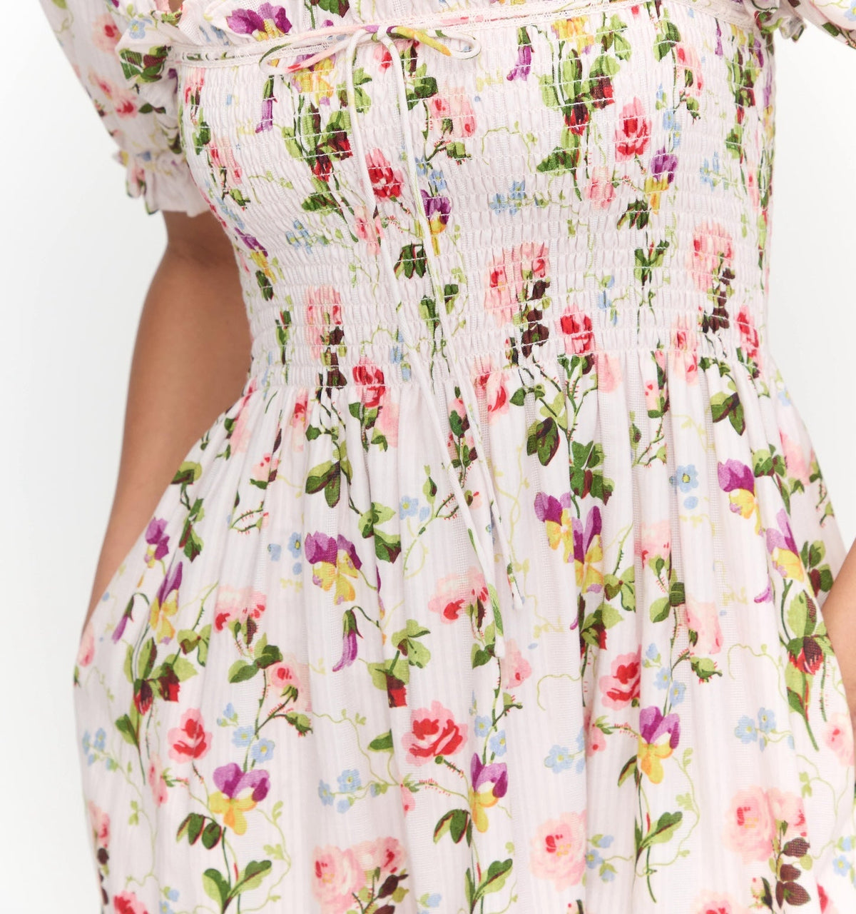 The Scarlett Nap Dress in Pink Bluebonnet