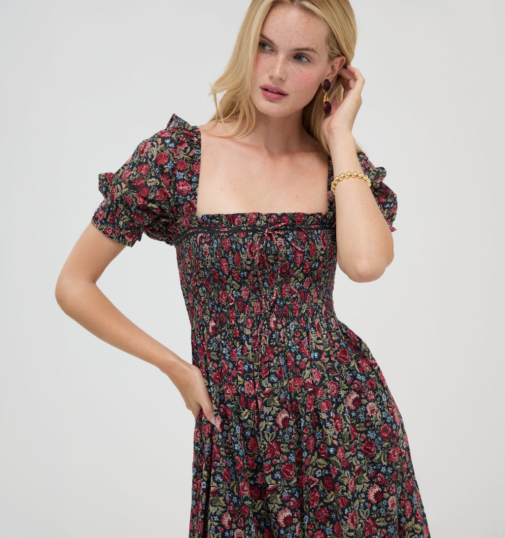 The Scarlett Nap Dress in Jacobean Sprig
