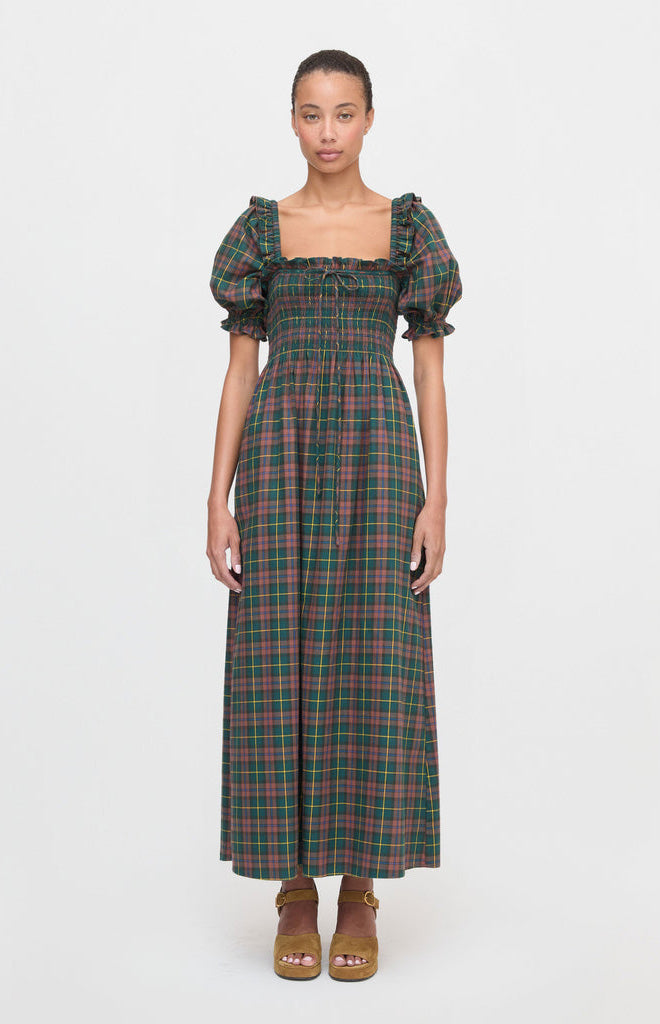 The Scarlett Nap Dress in Chestnut Tartan