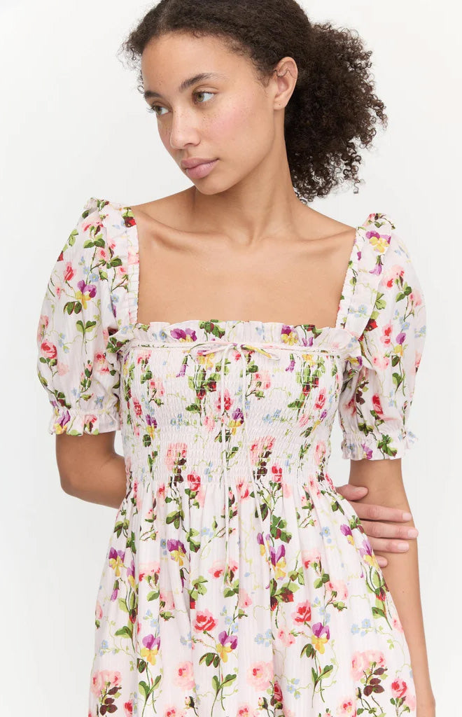 The Scarlett Nap Dress in Pink Bluebonnet