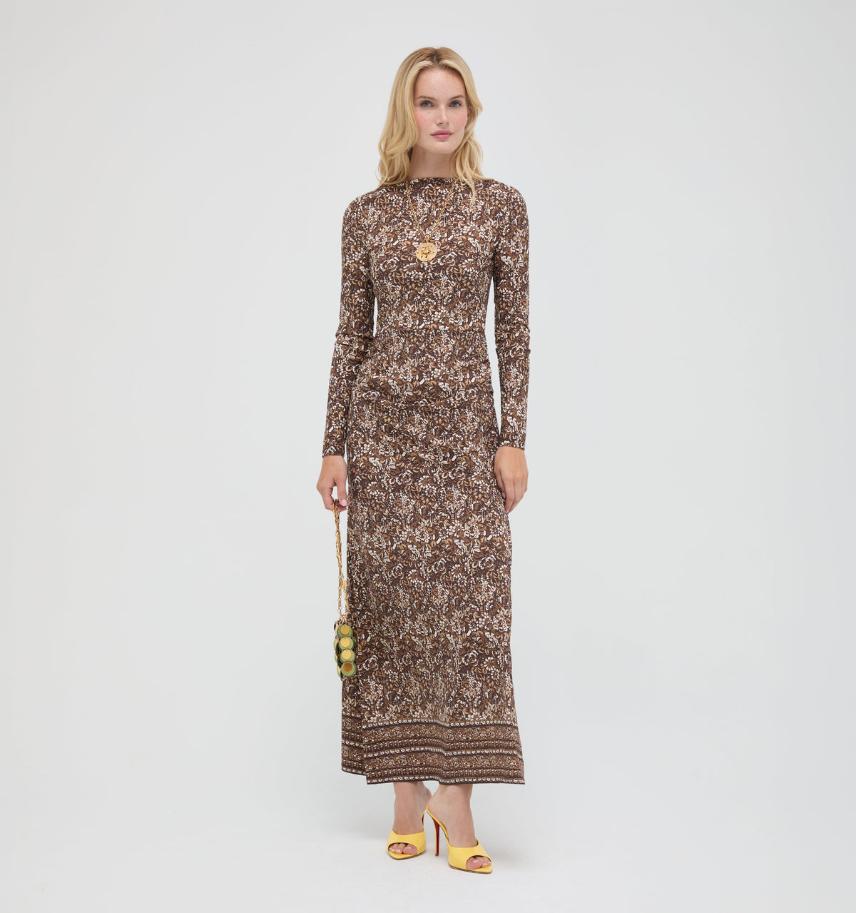 The Selene Dress in Hedgerow Tapestry