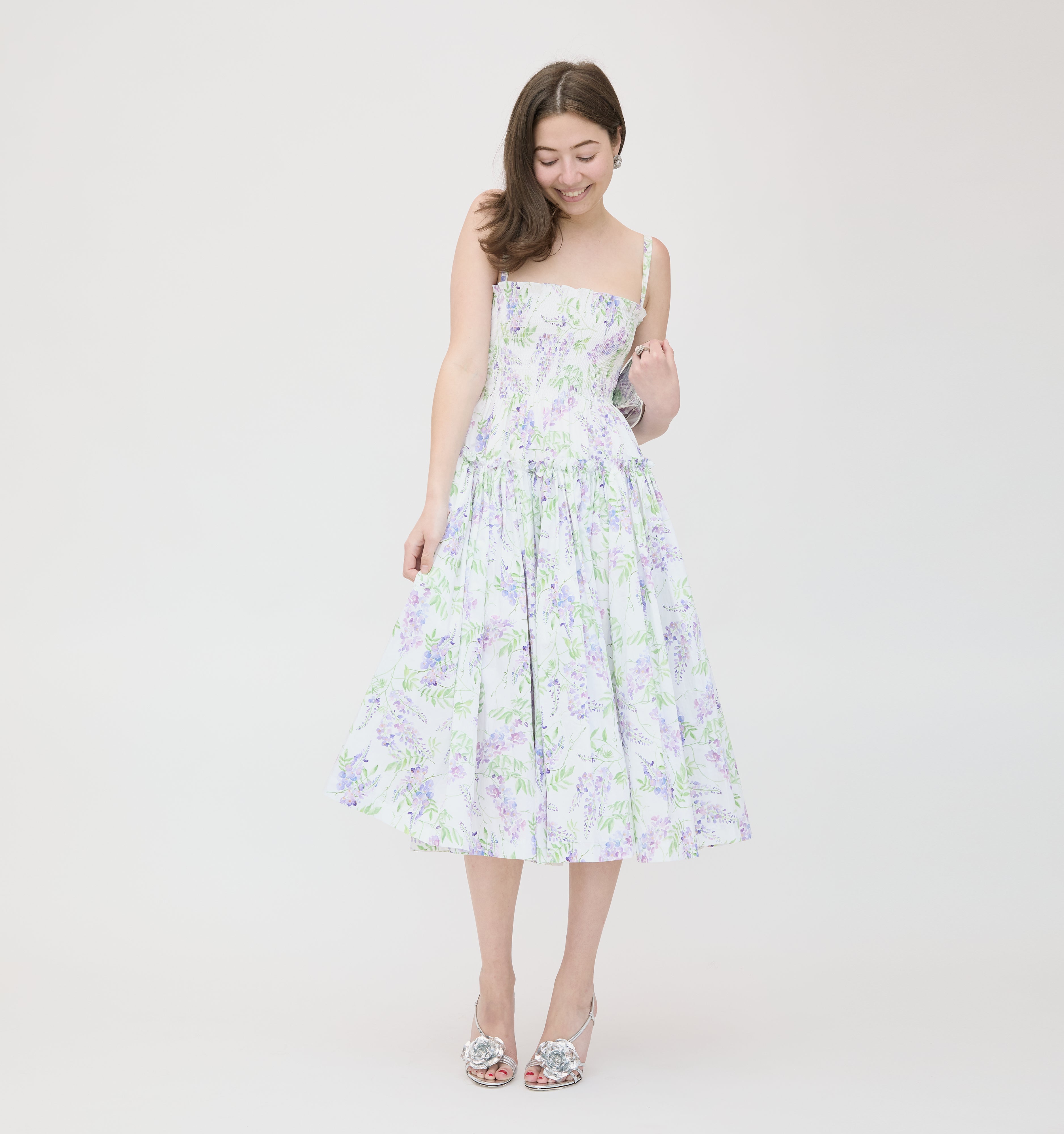 The Seraphina Midi Nap Dress in Wisteria