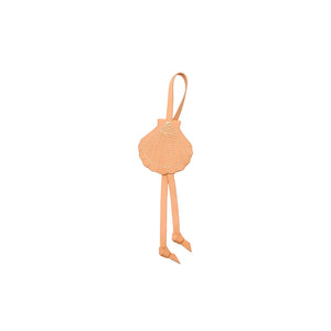 The Shell Bag Charm in Tan