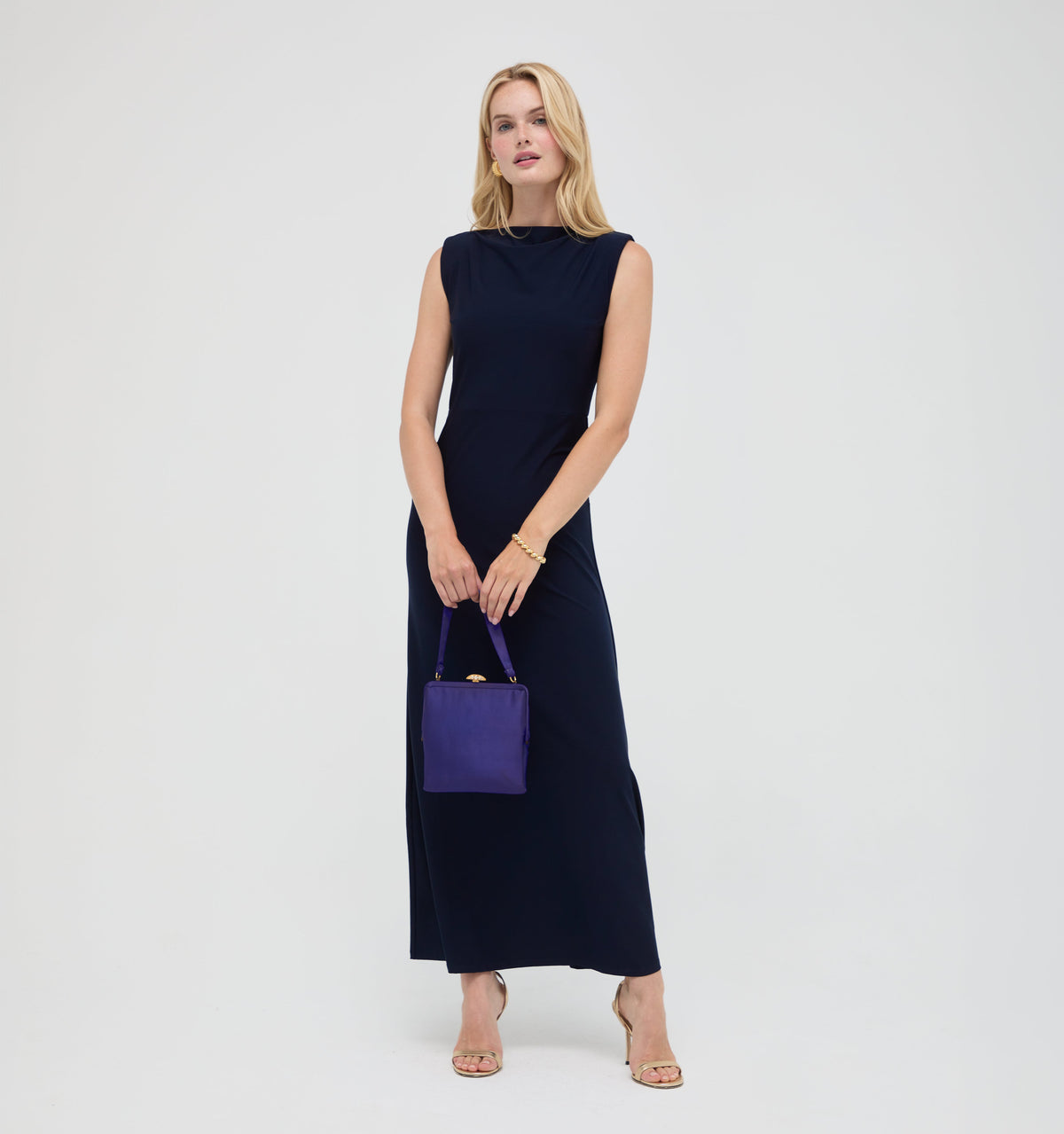 The Sloane Dress in Midnight Navy