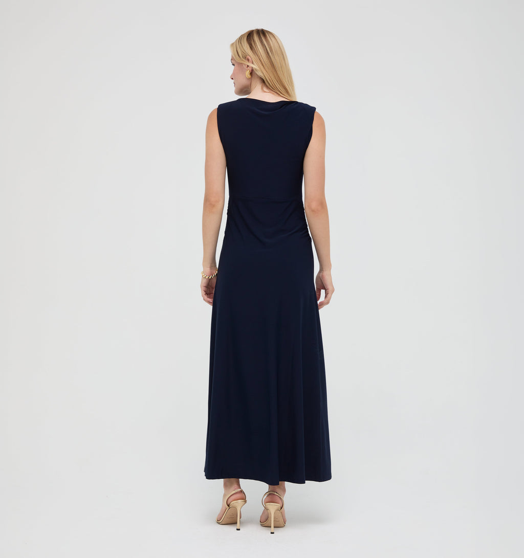 The Sloane Dress in Midnight Navy