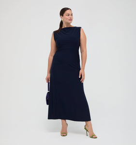 The Sloane Dress in Midnight Navy