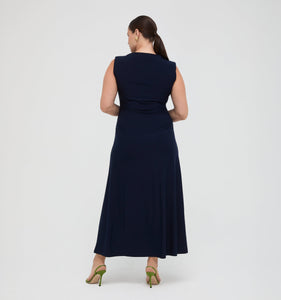 The Sloane Dress in Midnight Navy