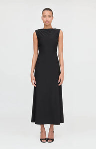 The Sloane Dress in Black Jersey