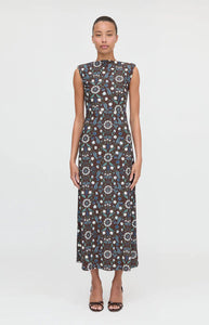 The Sloane Dress in Chocolate Swedish Floral