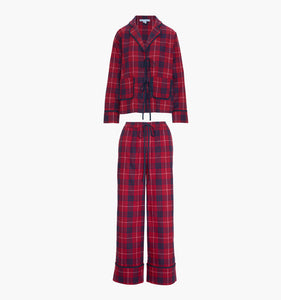 The Steffy PJ Set in Cherry Tartan