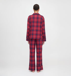 The Steffy PJ Set in Cherry Tartan