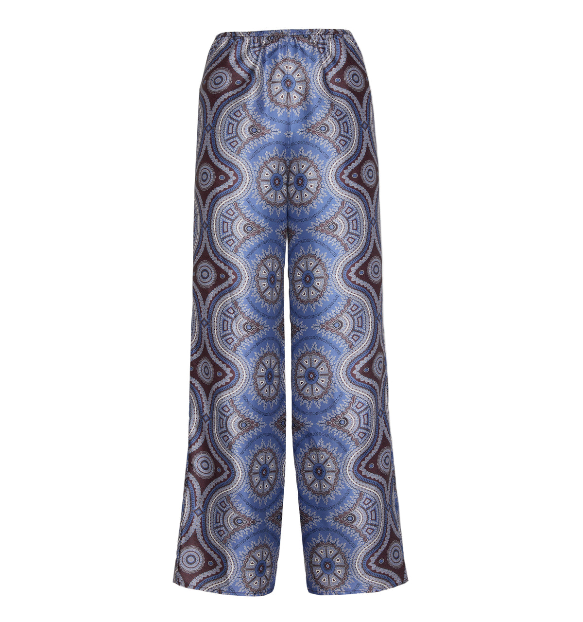 The Taylor Pant in Brown Cobalt Medallion