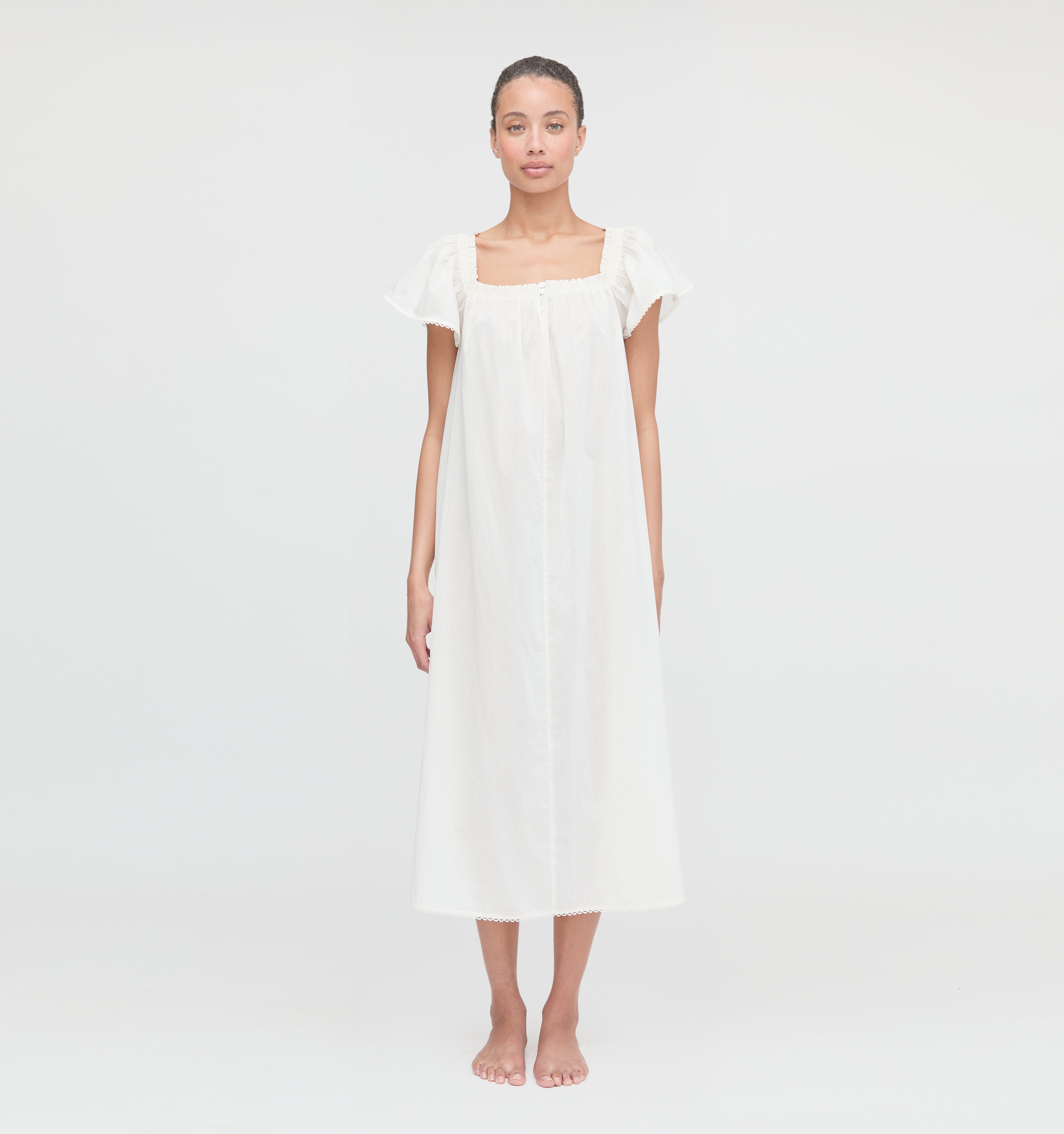 The Therese Nightgown in Soft Ivory