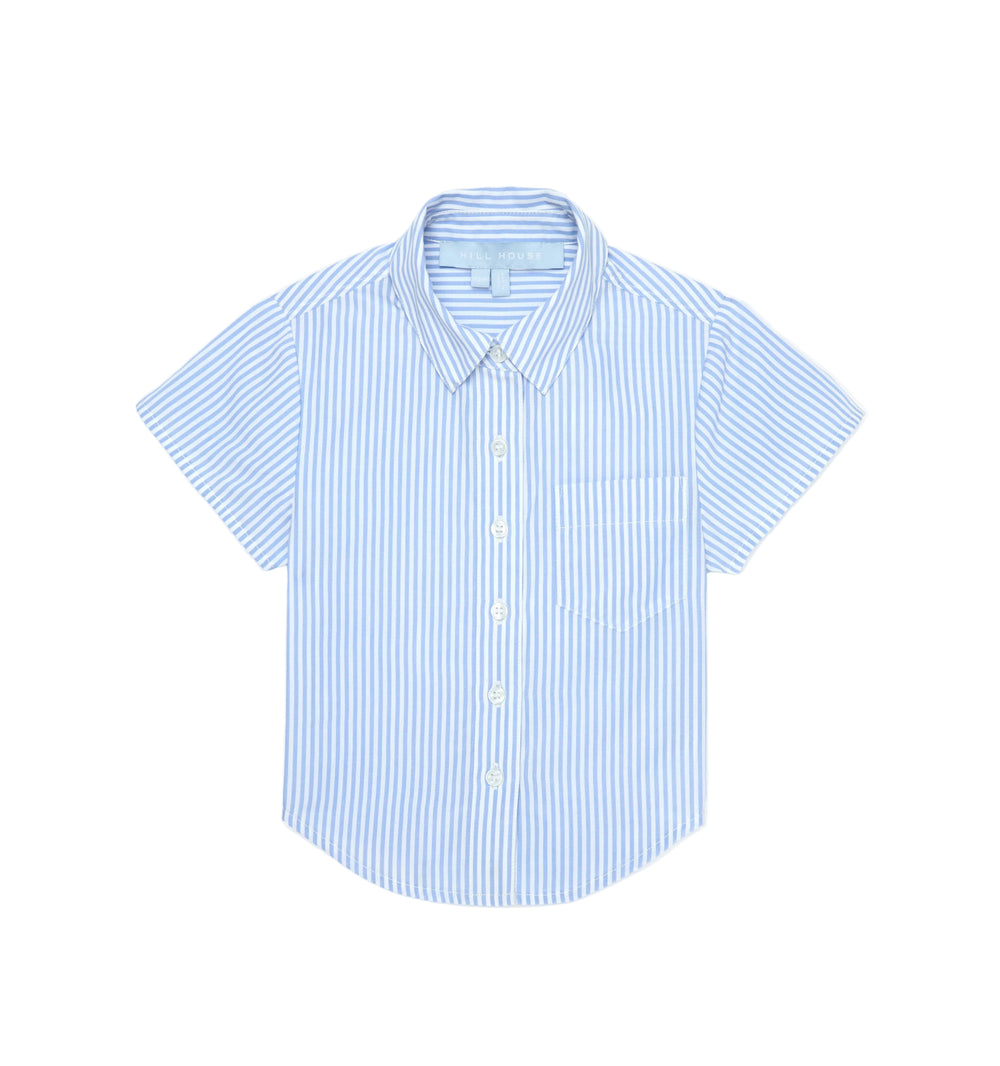 The Baby Beau Shirt in Blue/White Stripe