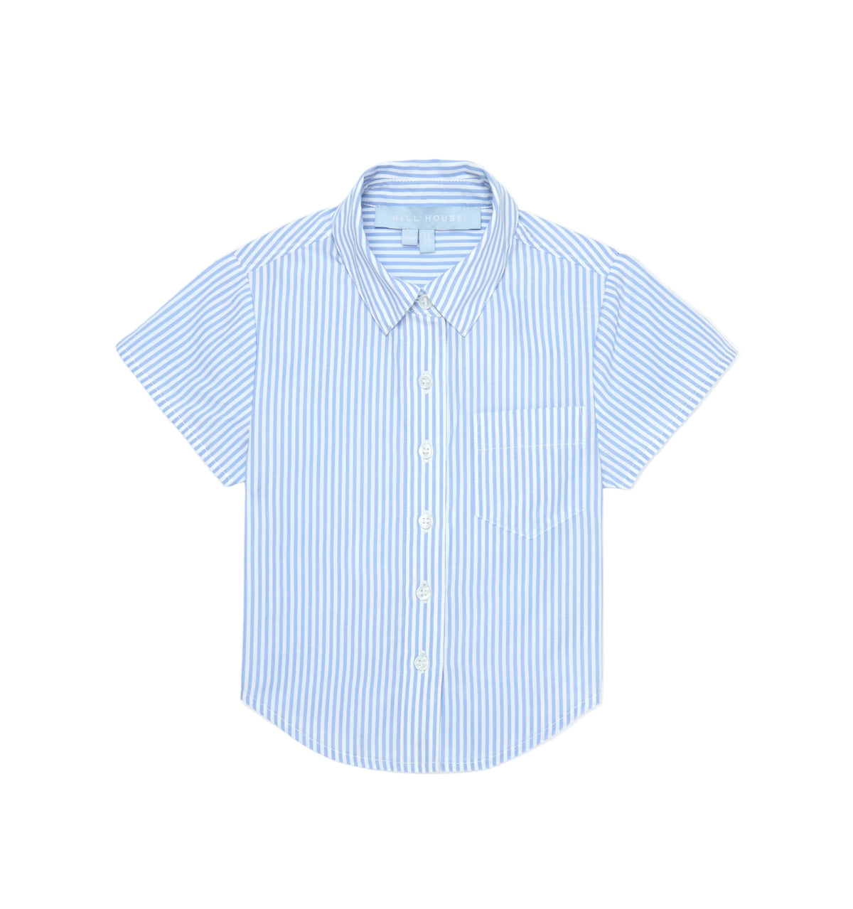 The Baby Beau Shirt in Blue/White Stripe