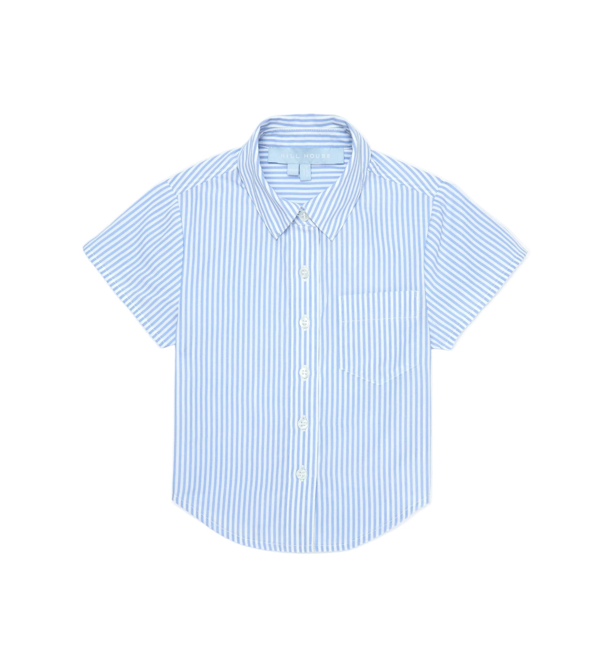 The Tiny Beau Shirt in Blue/White Stripe