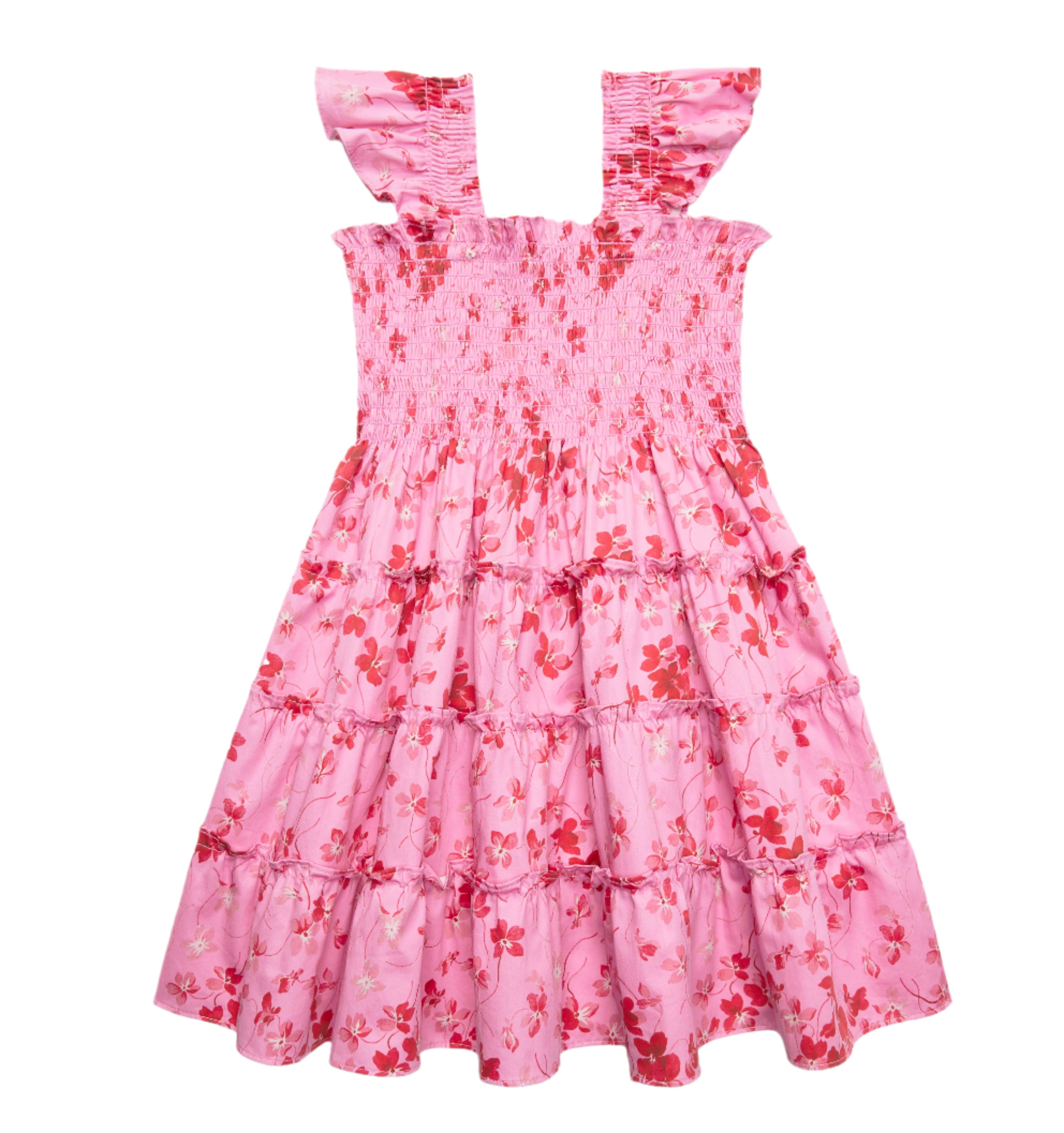 The Tiny Ellie Nap Dress in Pink Sweet Peas