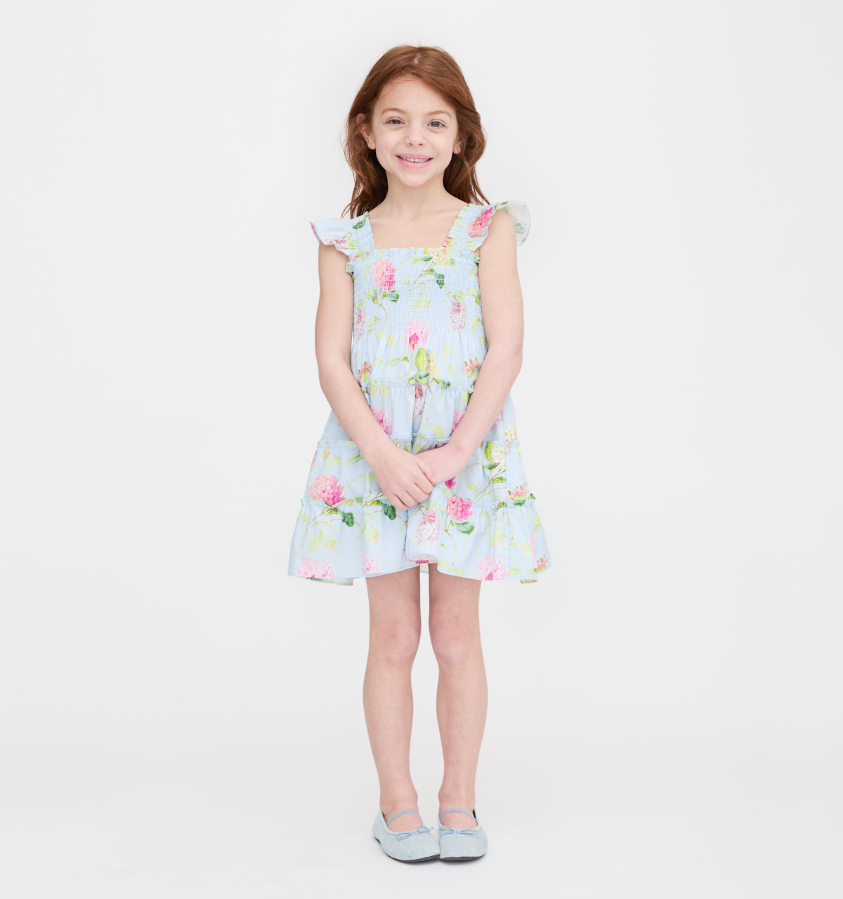 The Tiny Ellie Nap Dress in Hydrangea Chintz