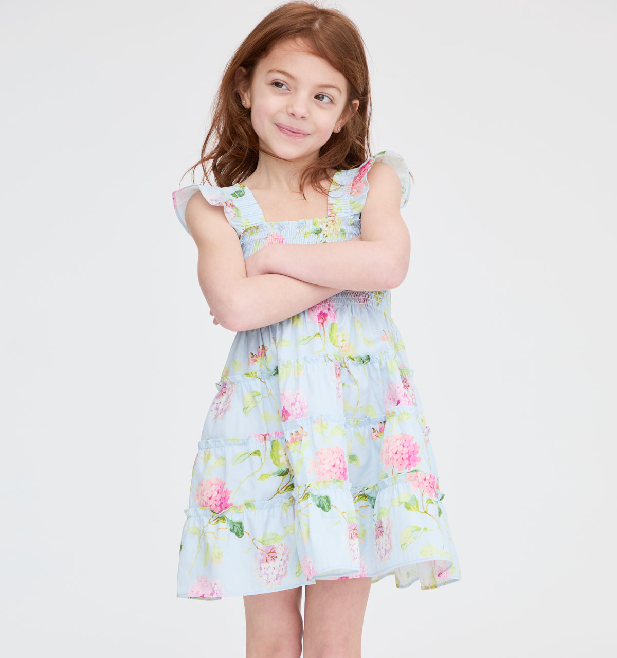 The Tiny Ellie Nap Dress in Hydrangea Chintz