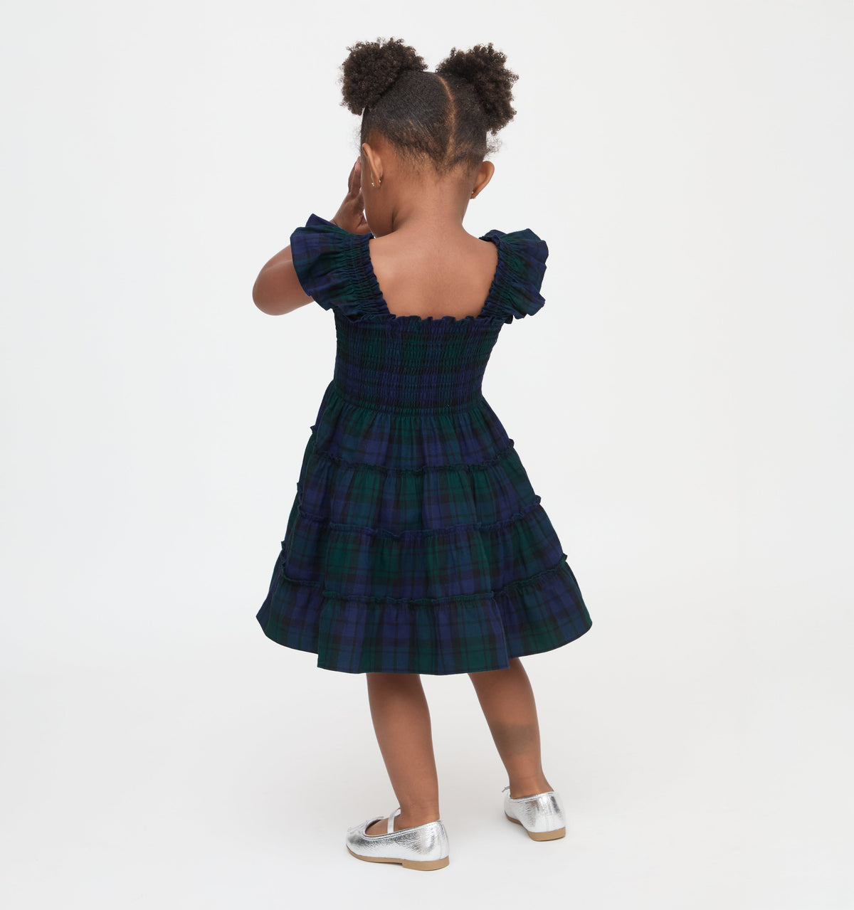 The Tiny Ellie Nap Dress in Blackwatch Tartan