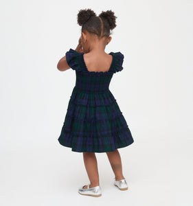 The Tiny Ellie Nap Dress in Blackwatch Tartan