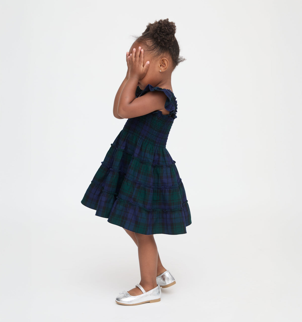 The Tiny Ellie Nap Dress in Blackwatch Tartan