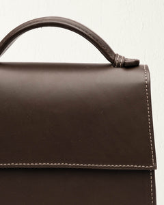 Hunting Season The Small Top Handle in Nappa#color_dark-brown