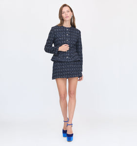 The Valentina Jacket in Navy Tweed