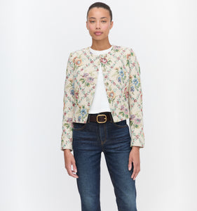 The Virginia Jacket in Tapestry Trellis Brocade