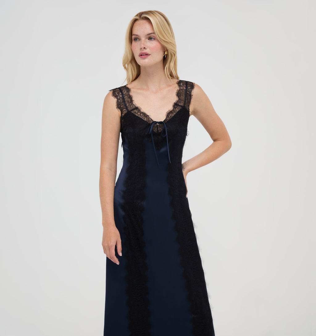 The Winsome Dress in Midnight Navy