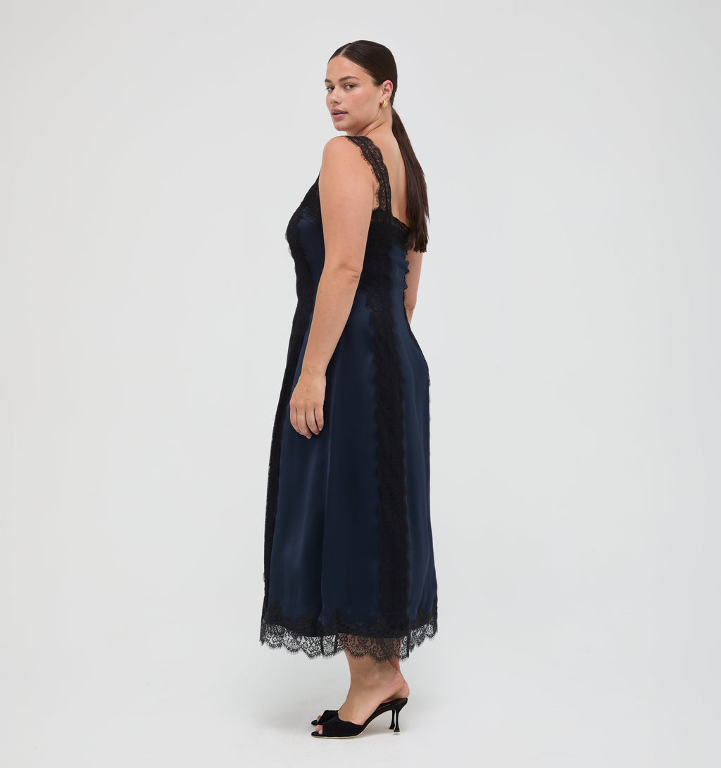 The Winsome Dress in Midnight Navy