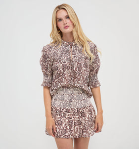 The Zinnia Nap Top in Chedworth Paisley Brown