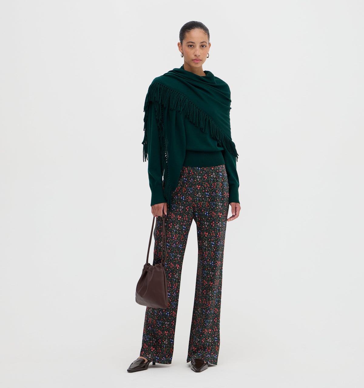The Amelia Sweater in Pine Green