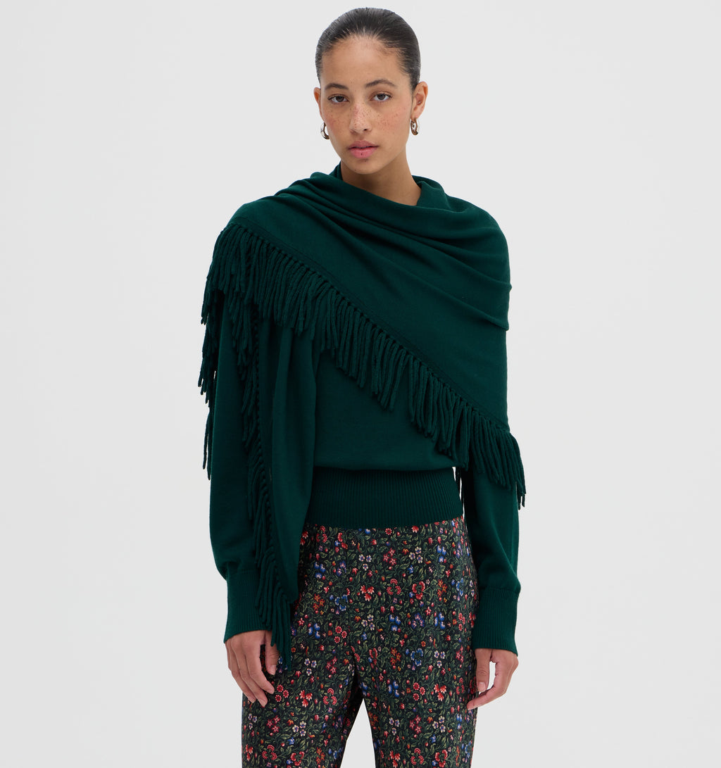 The Amelia Sweater in Pine Green