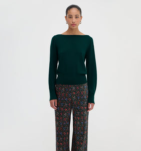 The Amelia Sweater in Pine Green