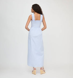 The Ashlyn Nap Dress in Blue/White Stripe