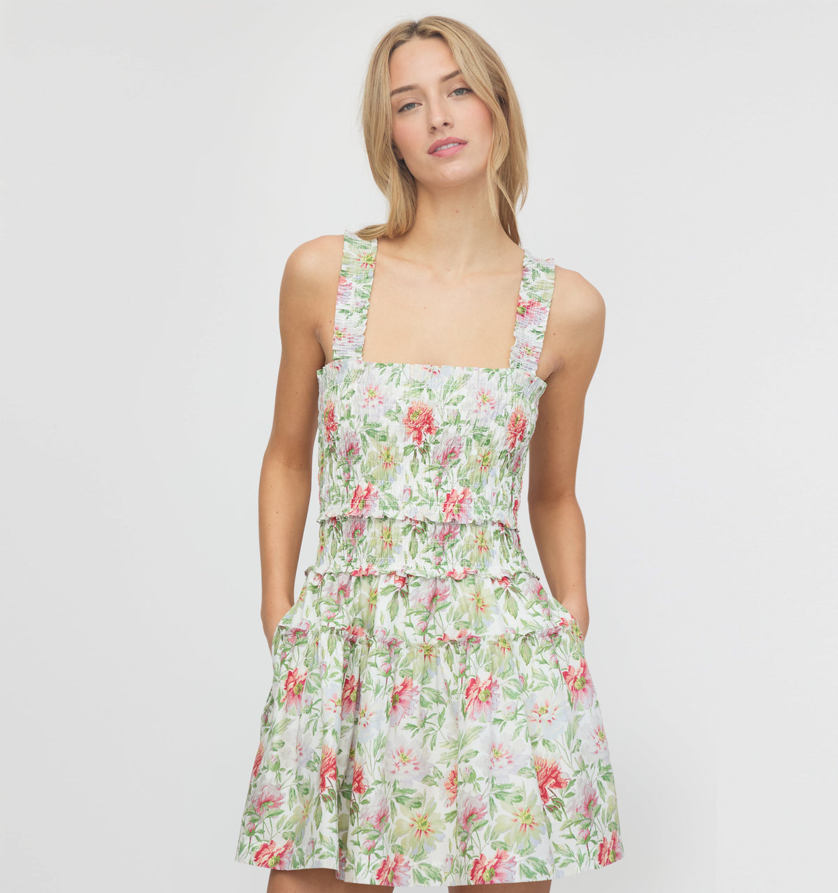 The Azalea Mini Nap Dress in Peony Chintz