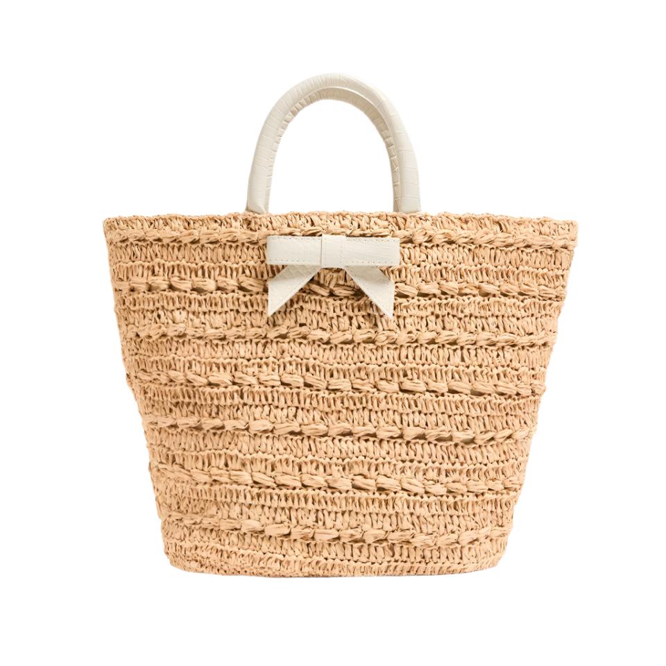 The Bow Tote Off White